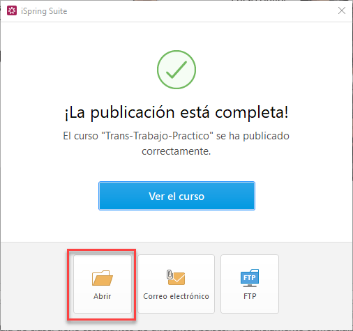 Exportar un SCORM con iSpring y publicar SCORM en Moodle