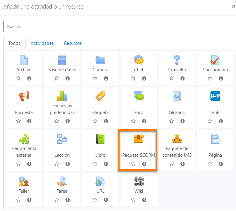 Exportar un SCORM con iSpring y publicar SCORM en Moodle