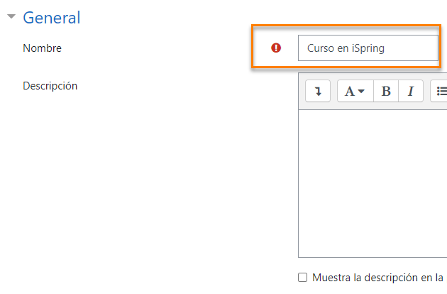 Exportar un SCORM con iSpring y publicar SCORM en Moodle