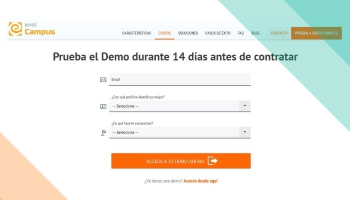 Plataforma de formación de aprendizaje evolCampus de EvolMind 2 Paso 1: Entra en el sitio.Plataforma de formación de aprendizaje evolCampus de EvolMind