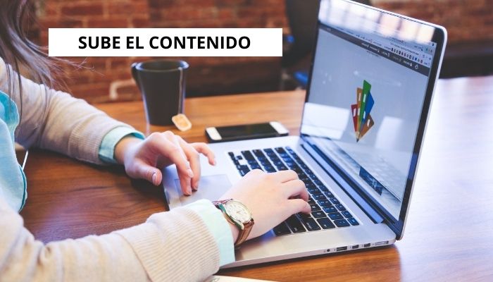 Sube el contenido y muestra la estructura de tu curso