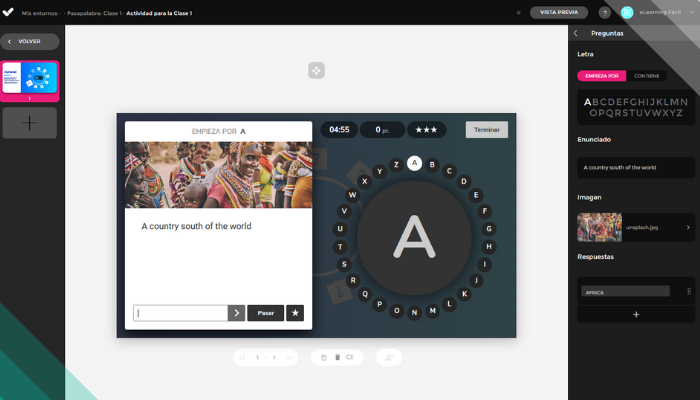 Juegos para eLearning. Tutorial Juego El Rosco (Pasapalabra) 7 Revsisa la presentacion. Juegos para eLearning. Tutorial Juego El Rosco (Pasapalabra)