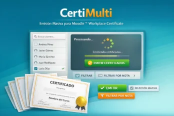 CertiMulti: Emisión de Certificados para Moodle™ Workplace Certificate