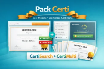 Pack Certi para Moodle™ Workplace Certificate
