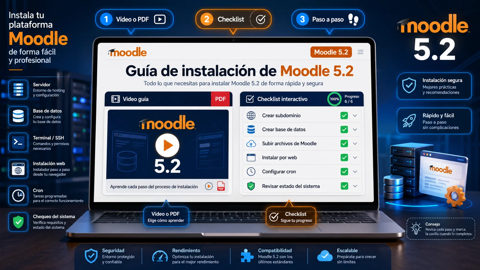 Guía de Instalación Moodle 5.2