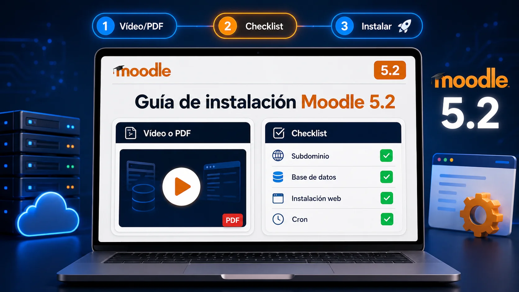 Guía de instalación de Moodle 5.2