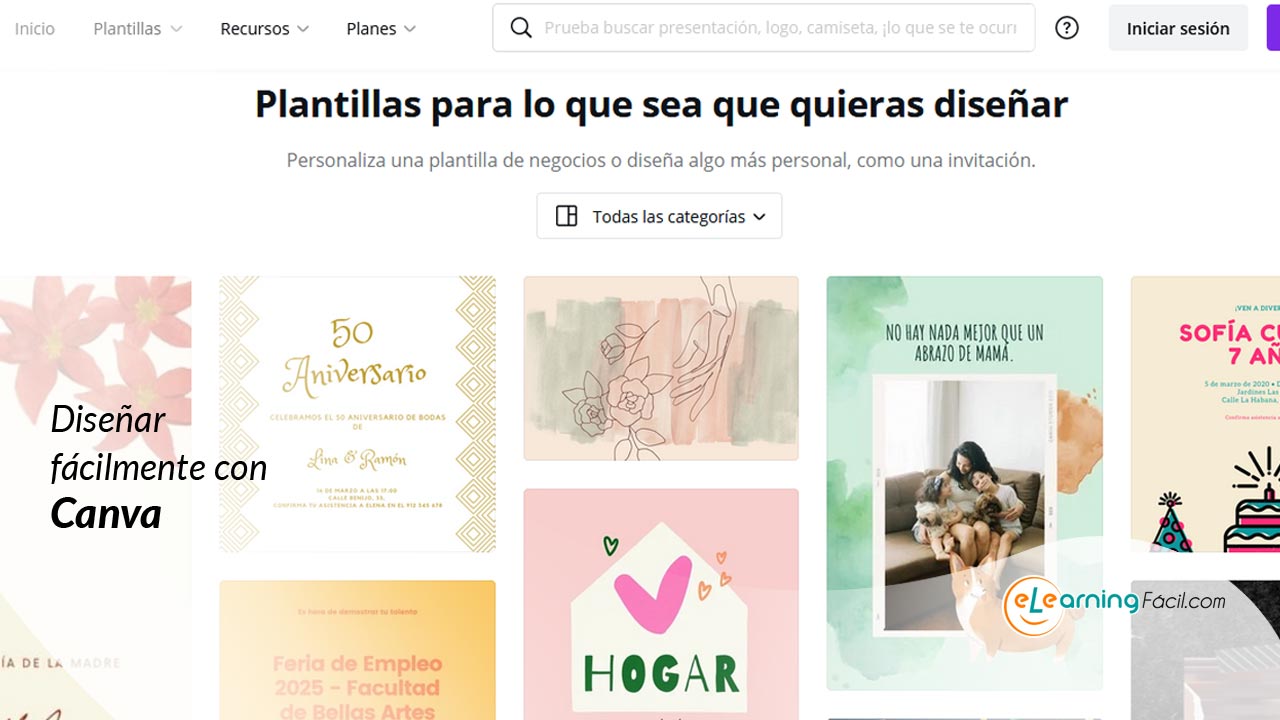 Diseñar fácilmente con Canva
